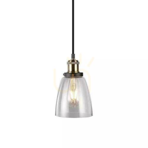 Sprawdź Oprawa Zwieszana V-TAC LOFT Vintage Szkło Transparent fi140 VT-7140-T 5 Lat Gwarancji