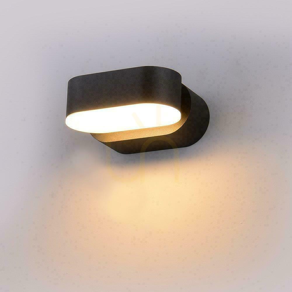 Pokaż Kinkiet Ścienny V-TAC 6W LED Czarny IP65 Obrotowy 350st VT-816 4000K 800lm Kinkiet Ścienny V-TAC 6W LED Czarny IP65 Obrotowy 350st VT-816 4000K 800lm