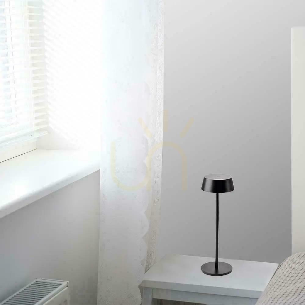 Sprawdź Lampka Biurkowa Nocna V-TAC 2W LED Ładowanie Ściemnianie IP54 Czarna VT-7562 3000K 200lm Lampka Biurkowa Nocna V-TAC 2W LED Ładowanie Ściemnianie IP54 Czarna VT-7562 3000K 200lm