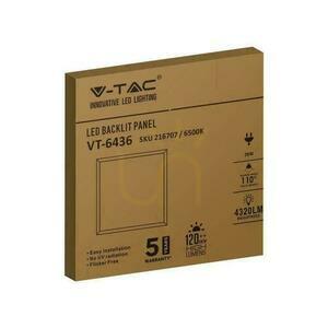 Panel LED V-TAC 36W 600x600 LED Backlight 33mm 120Lm/W VT-6436 4000K 4320lm 5 Lat Gwarancji small 2