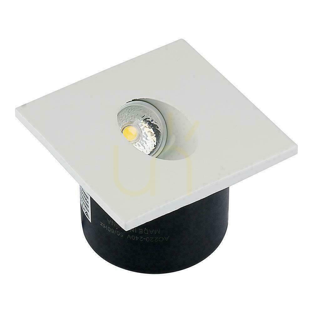 Obejrzyj Oprawa Schodowa 3W LED V-TAC Kwadrat Biały 230V VT-1109 4000K 270lm Oprawa Schodowa 3W LED V-TAC Kwadrat Biały 230V VT-1109 4000K 270lm