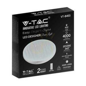 Plafon Sufitowy V-TAC 40W LED Pilot CCT fi.400 Gwiazdy i Fale VT-8403 3000K-6500K 4000lm small 4