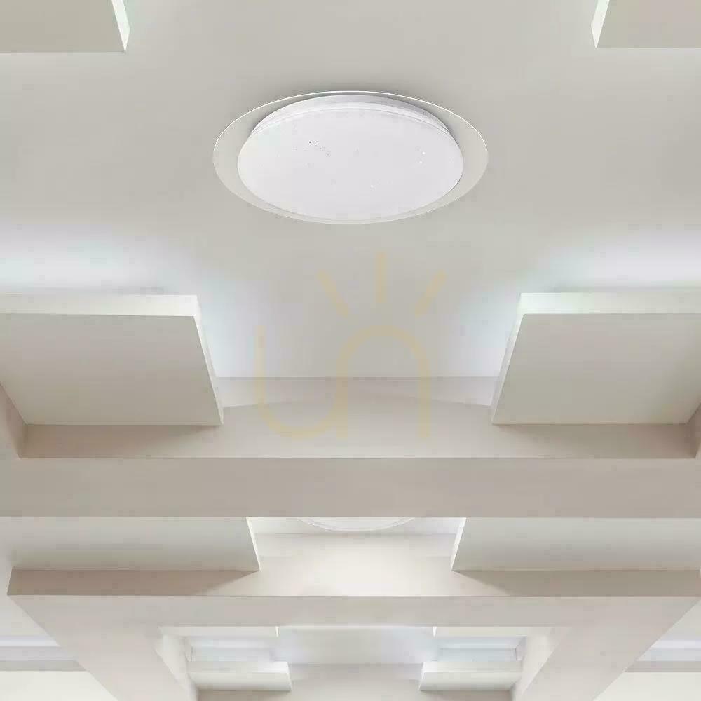 Obejrzyj Plafon Sufitowy V-TAC 40W LED Pilot CCT fi.400 Gwiazdy VT-8401 3000K-6500K 2800lm Plafon Sufitowy V-TAC 40W LED Pilot CCT fi.400 Gwiazdy VT-8401 3000K-6500K 2800lm