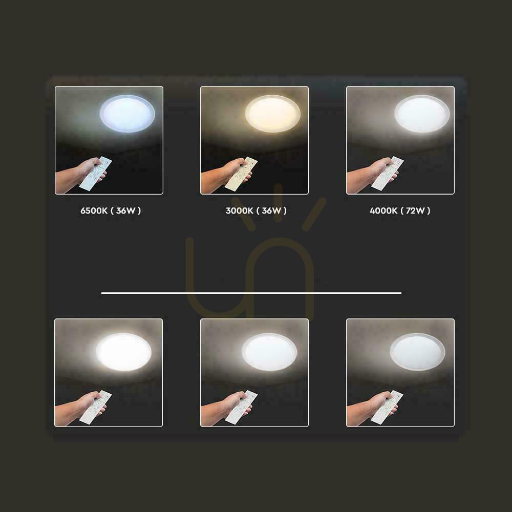 Pokaż Plafon Sufitowy V-TAC 40W LED Pilot CCT fi.400 Gwiazdy VT-8401 3000K-6500K 2800lm Plafon Sufitowy V-TAC 40W LED Pilot CCT fi.400 Gwiazdy VT-8401 3000K-6500K 2800lm
