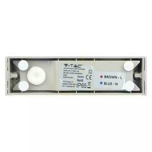 Oprawa Ścienna V-TAC 9W LED Góra Dół Szara IP65 VT-8056 6400K 850lm small 3