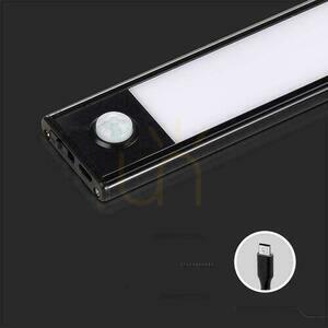 Oprawa podszafkowa V-TAC 1,5W LED Czarna Czujnik Ruchu Ładowanie USB 30cm VT-8141 3000K 110lm small 2