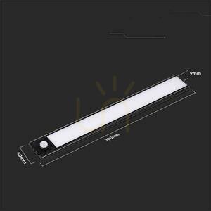 Oprawa podszafkowa V-TAC 1,5W LED Czarna Czujnik Ruchu Ładowanie USB 30cm VT-8141 3000K 110lm small 5