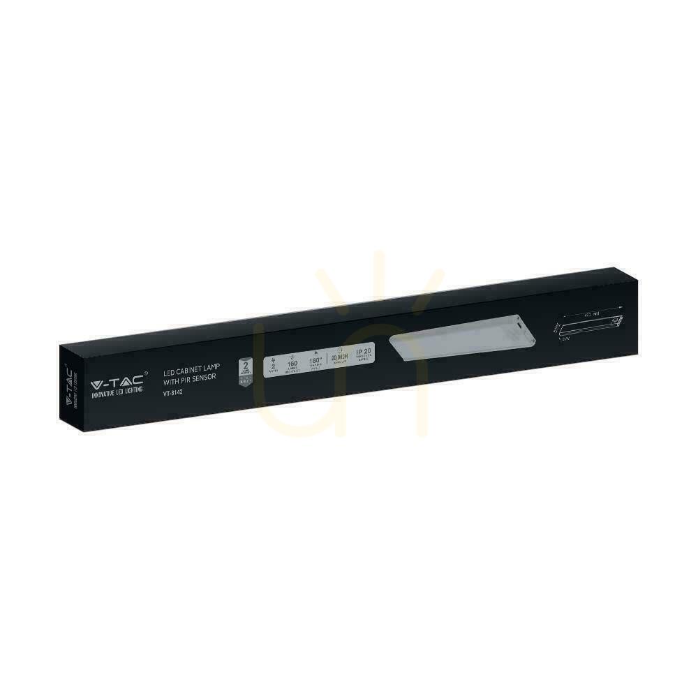Pokaż Oprawa podszafkowa V-TAC 2W LED Czarna Czujnik Ruchu Ładowanie USB 40cm VT-8142 4000K 160lm Oprawa podszafkowa V-TAC 2W LED Czarna Czujnik Ruchu Ładowanie USB 40cm VT-8142 4000K 160lm