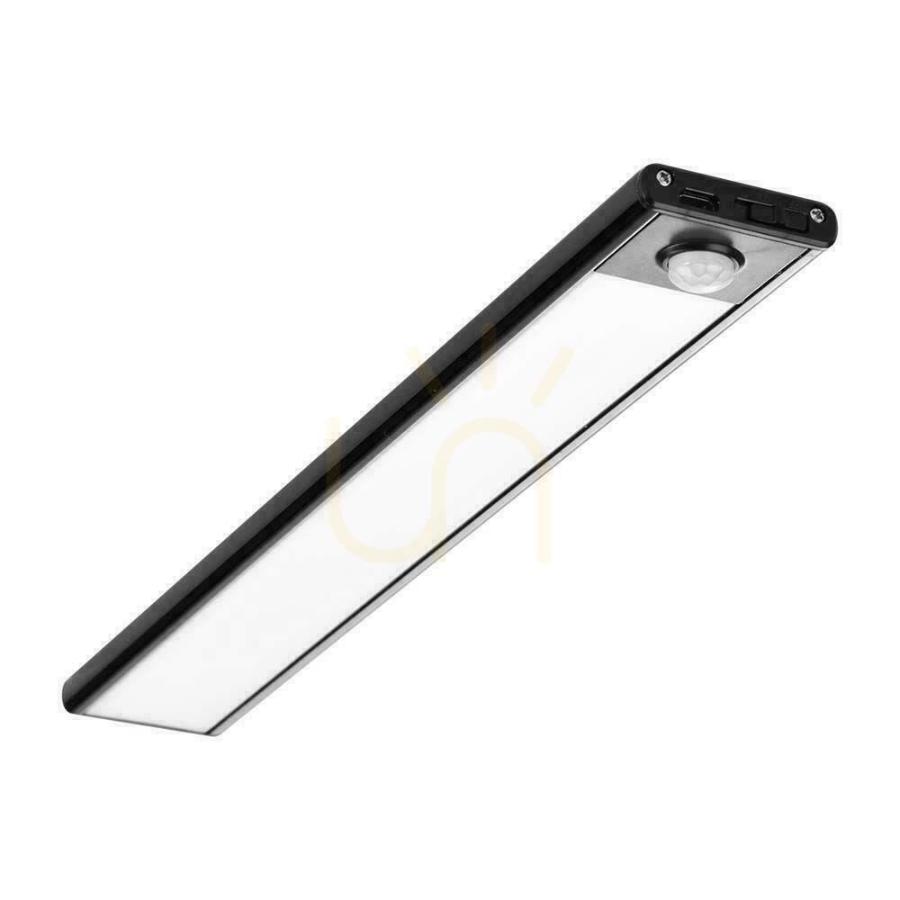 Zobacz Oprawa podszafkowa V-TAC 2W LED Czarna Czujnik Ruchu Ładowanie USB 40cm VT-8142 3000K 160lm Oprawa podszafkowa V-TAC 2W LED Czarna Czujnik Ruchu Ładowanie USB 40cm VT-8142 3000K 160lm