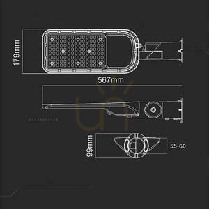 Oprawa Uliczna LED V-TAC SAMSUNG CHIP z regulacją i czujnikiem światła 100W 120Lm/W VT-139 6500K 11000lm 5 Lat Gwarancji 9 Oprawa Uliczna LED V-TAC SAMSUNG CHIP z regulacją i czujnikiem światła 100W 120Lm/W VT-139 6500K 11000lm 5 Lat Gwarancji small 9