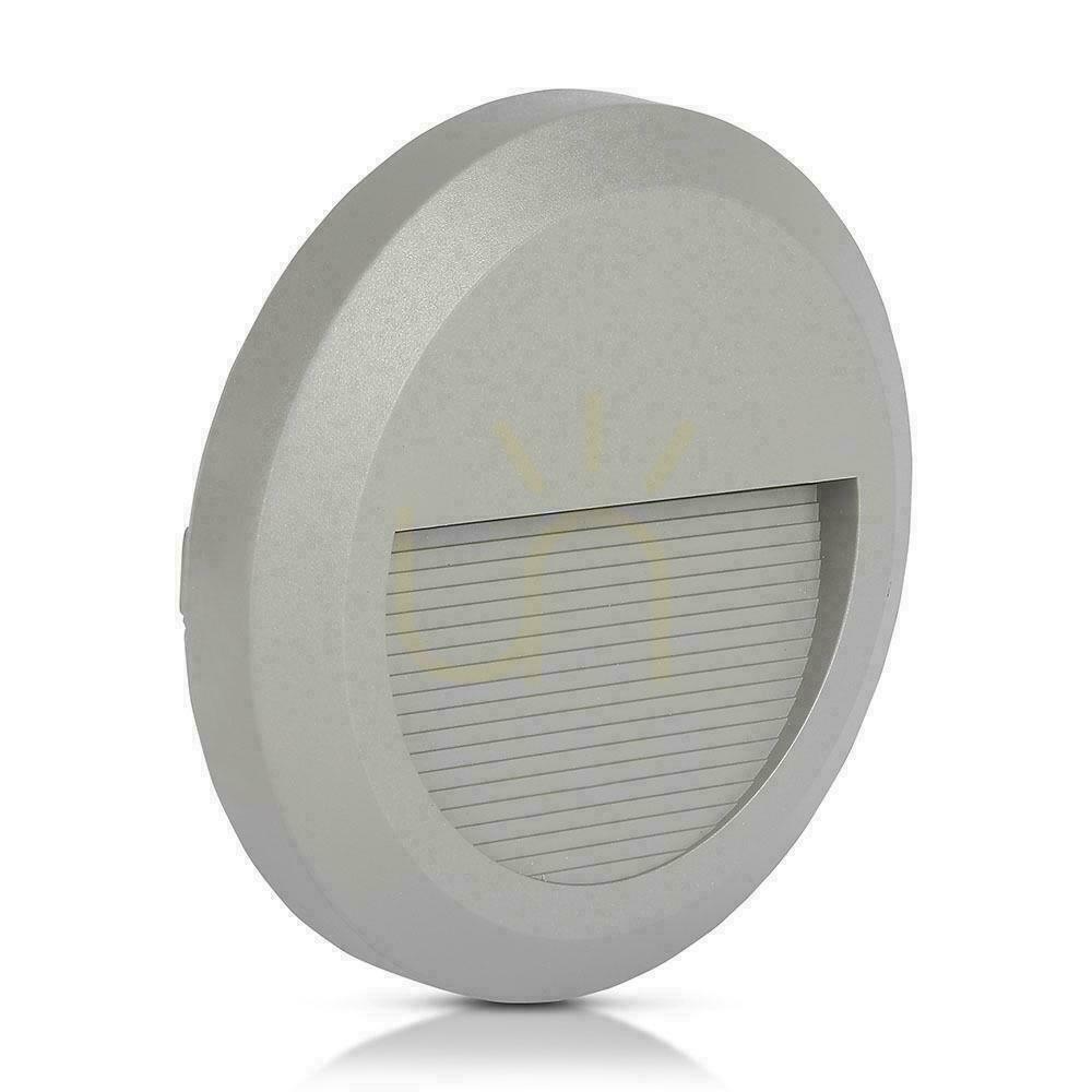 Zobacz Oprawa Schodowa 2W LED V-TAC Szara Okrągła 230V IP65 VT-1142 3000K 80lm Oprawa Schodowa 2W LED V-TAC Szara Okrągła 230V IP65 VT-1142 3000K 80lm
