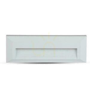 Oprawa Schodowa 3W LED V-TAC Biała Prostokąt 230V IP65 VT-1162 4000K 110lm small 2