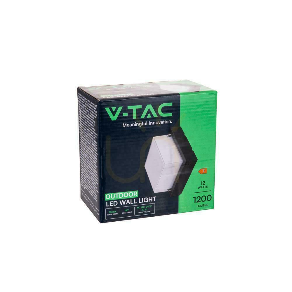 Wyświetl Oprawa V-TAC 12W LED IP65 Czarny Kwadrat VT-828 3000K 1200lm Oprawa V-TAC 12W LED IP65 Czarny Kwadrat VT-828 3000K 1200lm