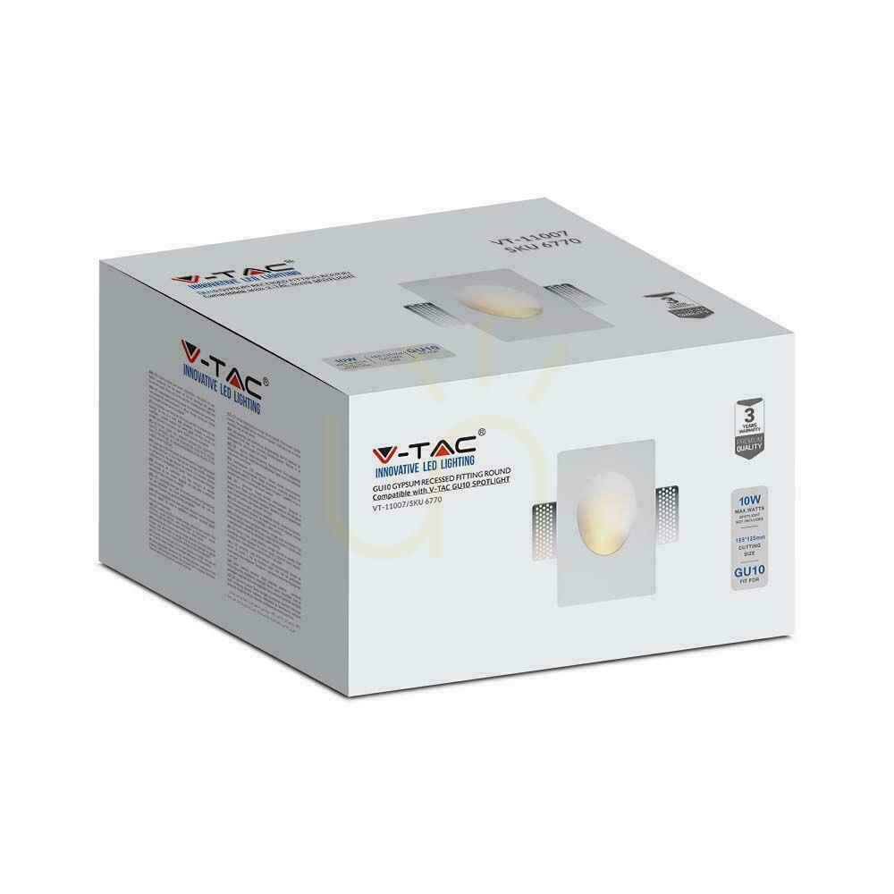 Zobacz Oprawa Gipsowa V-TAC Kinkiet Ścienny GU10 Biały 120x180 VT-11007 3 Lata Gwarancji Oprawa Gipsowa V-TAC Kinkiet Ścienny GU10 Biały 120x180 VT-11007 3 Lata Gwarancji