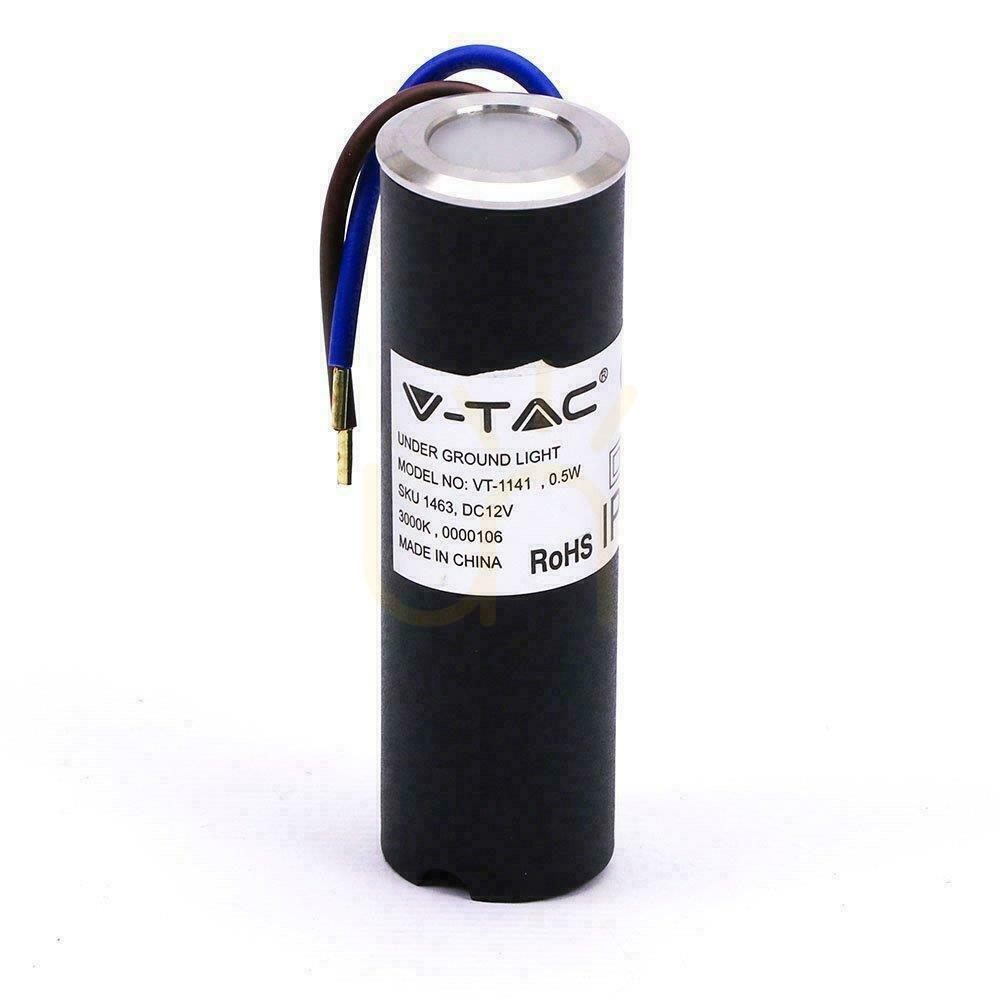 Obejrzyj Oprawa Gruntowa Ogrodowa Najazdowa Podłogowa V-TAC 0.5W LED Srebrna IP67 VT-1141 3000K 37lm Oprawa Gruntowa Ogrodowa Najazdowa Podłogowa V-TAC 0.5W LED Srebrna IP67 VT-1141 3000K 37lm