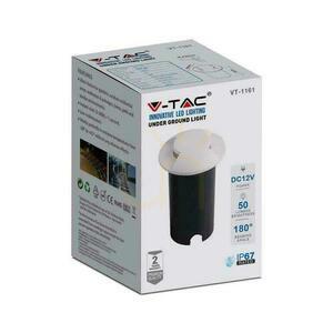 Oprawa Gruntowa Ogrodowa Najazdowa V-TAC 1W LED Biała 2-stronna IP67 VT-1161 6500K 50lm small 3
