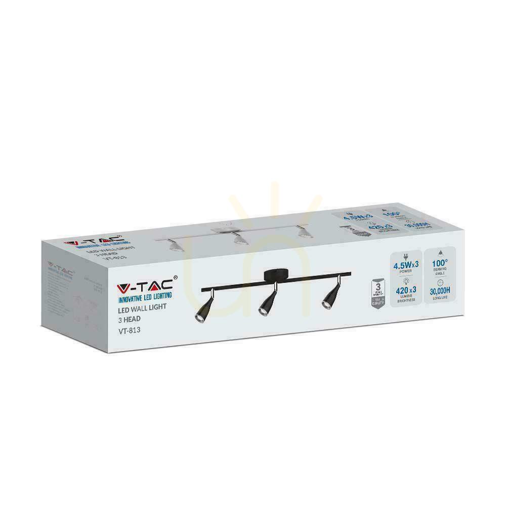 Wyświetl Oprawa Listwa Sufitowa V-TAC 13.5W LED Czarna VT-813 4000K 1260lm 3 Lata Gwarancji Oprawa Listwa Sufitowa V-TAC 13.5W LED Czarna VT-813 4000K 1260lm 3 Lata Gwarancji