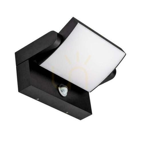 Sprawdź Projektor Oprawa Elewacyjna V-TAC 17W LED Czujnik Ruchu Czarna IP65 VT-11020S 3000K 2520lm