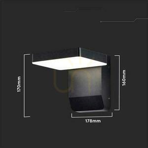 Projektor Oprawa Elewacyjna V-TAC 17W LED Czarna IP65 VT-11020 3000K 2580lm small 4