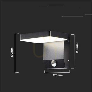 Projektor Oprawa Elewacyjna V-TAC 17W Czujnik Ruchu Czarna IP65 VT-11020S 4000K 2580lm small 6