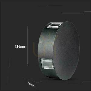 Czarny kinkiet elewacyjny LED V-TAC VT-706-B-N 3 W 428 lm 3000 K IP65 SKU 218215 small 4