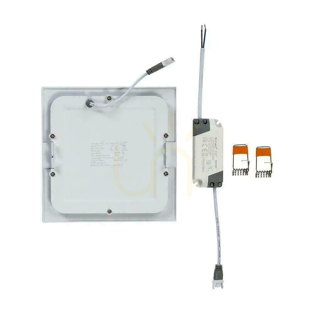 Pokaż Panel LED V-TAC Premium Downlight 12W Kwadrat 170x170 VT-1207 2700K 1160lm Panel LED V-TAC Premium Downlight 12W Kwadrat 170x170 VT-1207 2700K 1160lm
