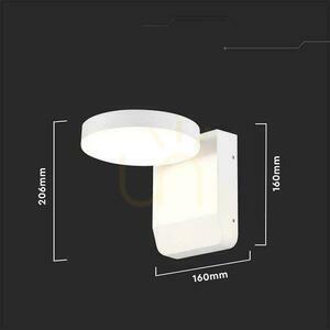 Kinkiet zewnętrzny V-TAC VT-11020 okrągły biały LED 17 W 3000 K IP65 small 5