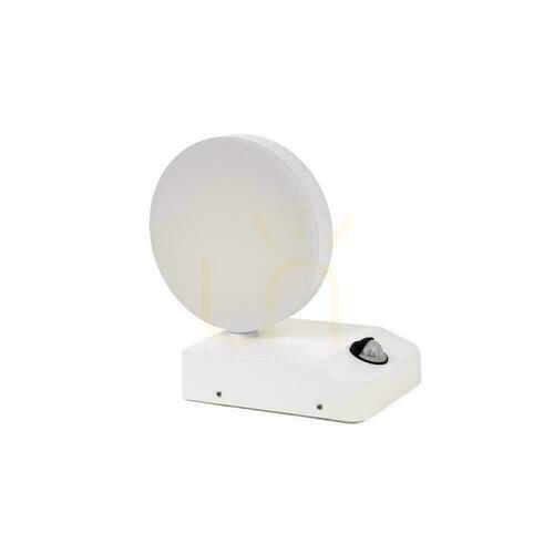 Sprawdź Projektor Oprawa Elewacyjna V-TAC 17W LED Czujnik Ruchu Okrągła Biała IP65 VT-11020S 3000K 2520lm