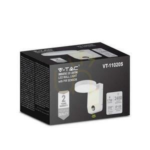 Biała okrągła oprawa elewacyjna LED z czujnikiem PIR V-TAC VT-11020S 17 W 3000 K 2480 lm IP65 small 5