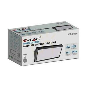 Oprawa Ścienna V-TAC 12W LED Ukośna Czarna IP65 VT-8054 4000K 1250lm small 4