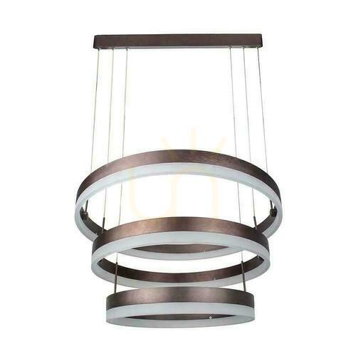 Sprawdź Oprawa Zwieszana LED V-TAC 82W Soft Light Chandelier Ściemnianie Kawowy VT-82-3D 3000K 4550lm 3 Lata Gwarancji