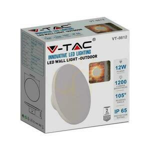 Oprawa Ścienna Kinkiet 12W V-TAC Biały Okrągły IP65 VT-8612W-RD 4000K 1400lm small 2