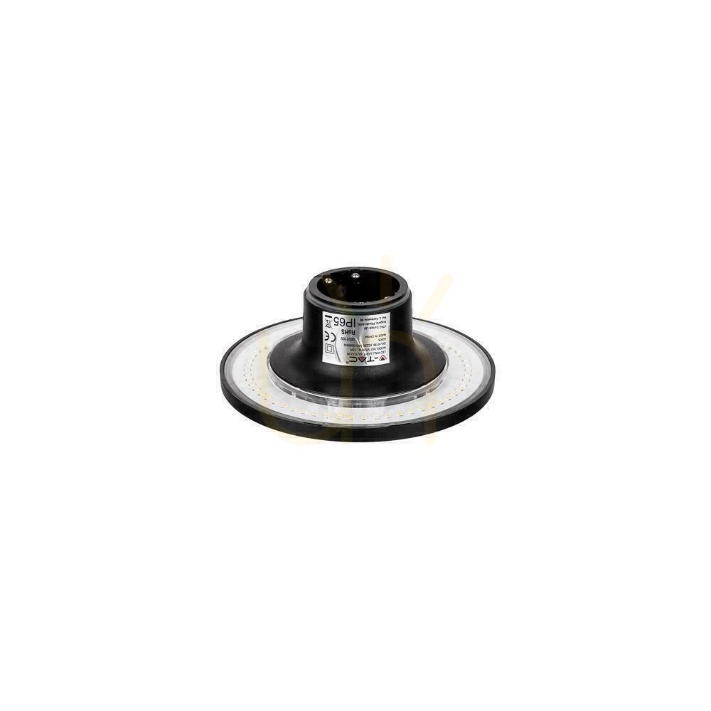 Obejrzyj Oprawa Ścienna Kinkiet 12W V-TAC Czarny Okrągły IP65 VT-8612B-RD 3000K 1200lm Oprawa Ścienna Kinkiet 12W V-TAC Czarny Okrągły IP65 VT-8612B-RD 3000K 1200lm