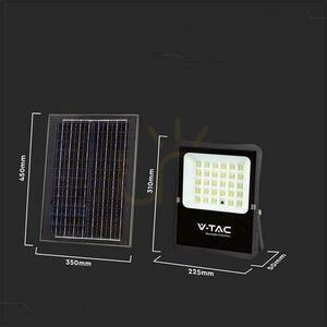 Projektor LED Solarny V-TAC 20W Pilot, AUTO, Timer IP65 VT-55300 4000K 2400lm small 2