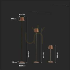 Lampa Podłogowa V-TAC 4W LED Brąz Corten IP54 Ładowalna VT-7544-C 3000K 300lm 2 Lampa Podłogowa V-TAC 4W LED Brąz Corten IP54 Ładowalna VT-7544-C 3000K 300lm small 2