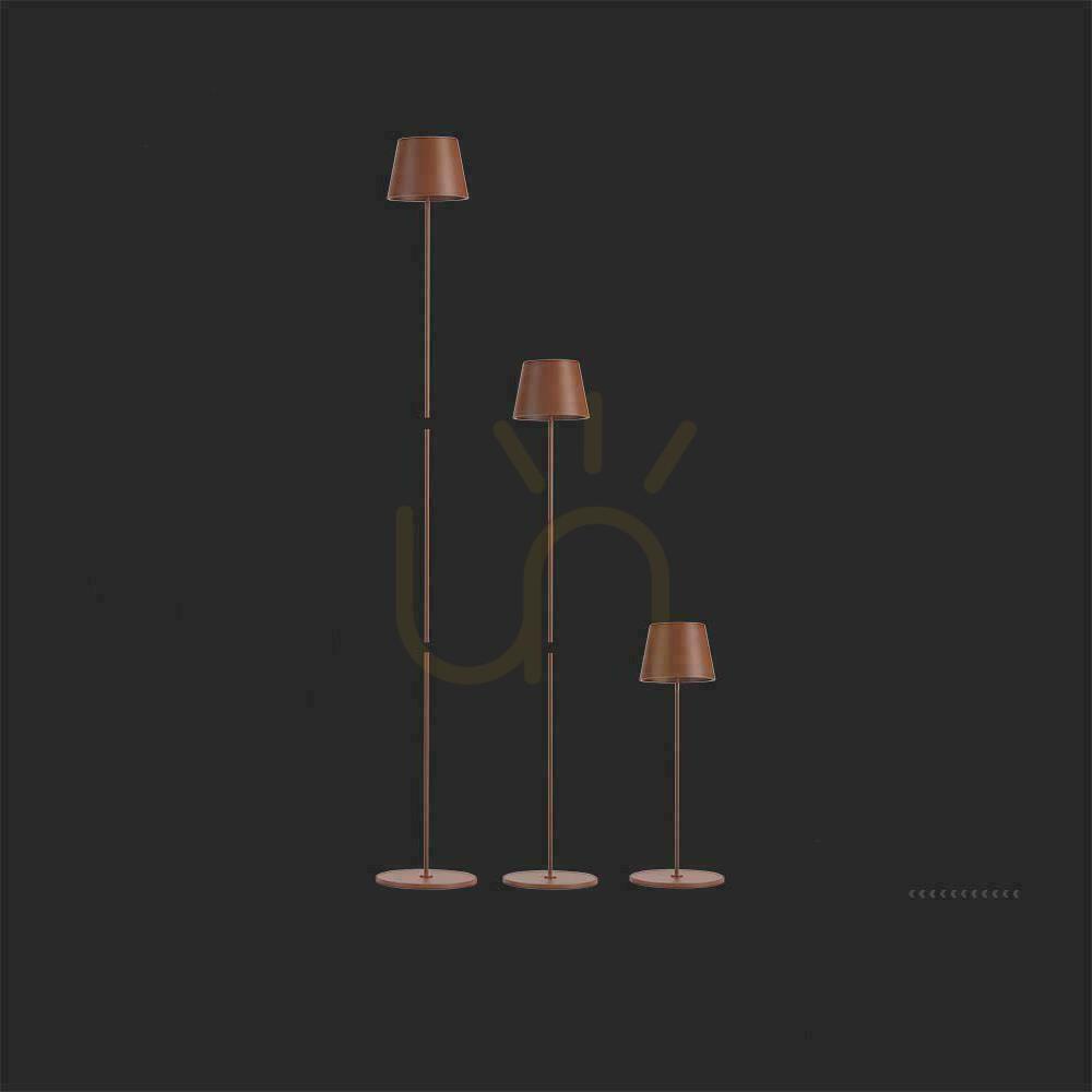 Zobacz Lampa Podłogowa V-TAC 4W LED Brąz Corten IP54 Ładowalna VT-7544-C 3000K 300lm Lampa Podłogowa V-TAC 4W LED Brąz Corten IP54 Ładowalna VT-7544-C 3000K 300lm