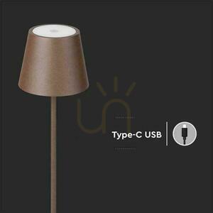 Lampa Podłogowa V-TAC 4W LED Brąz Corten IP54 Ładowalna VT-7544-C 3000K 300lm 9 Lampa Podłogowa V-TAC 4W LED Brąz Corten IP54 Ładowalna VT-7544-C 3000K 300lm small 9