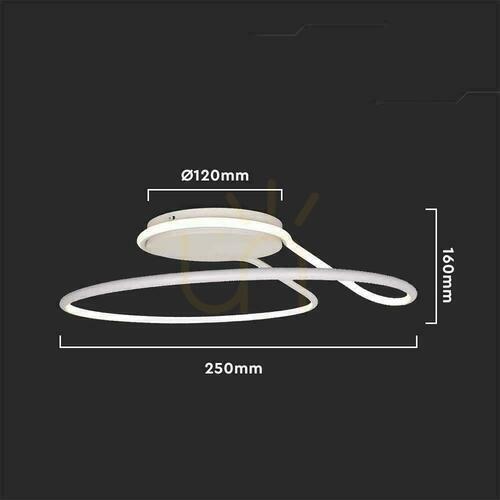 Sprawdź Oprawa sufitowa LED V-TAC VT-7784 biała 24 W 4000 K 25 cm