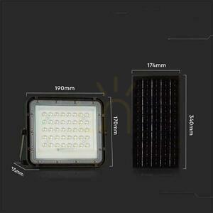 Projektor LED Solarny V-TAC 10W Pilot, AUTO, Timer, IP65 Czarny VT-80W 6400K 800lm small 4