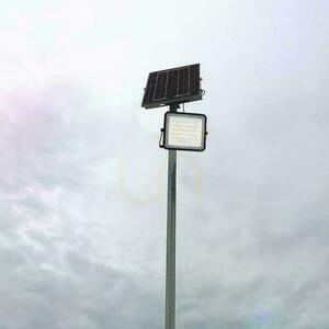 Projektor LED Solarny V-TAC 10W Pilot, AUTO, Timer, IP65 Czarny VT-80W 6400K 800lm small 6