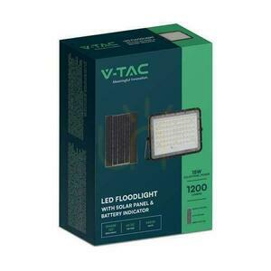 Naświetlacz solarny LED V-TAC VT-120W 15 W, 1200 lm, 4000 K, IP65, pilot, czarny small 3