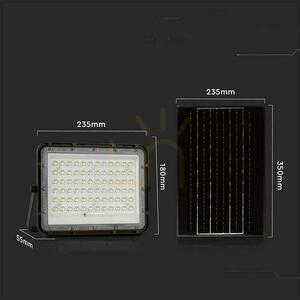 Naświetlacz solarny LED V-TAC VT-120W 15 W, 1200 lm, 4000 K, IP65, pilot, czarny small 4