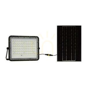 Naświetlacz solarny LED V-TAC VT-120W 15 W, 1200 lm, 4000 K, IP65, pilot, czarny small 0