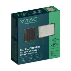 Projektor LED Solarny V-TAC 30W Pilot, AUTO, Timer, IP65 Czarny VT-240W 6400K 2600lm small 3