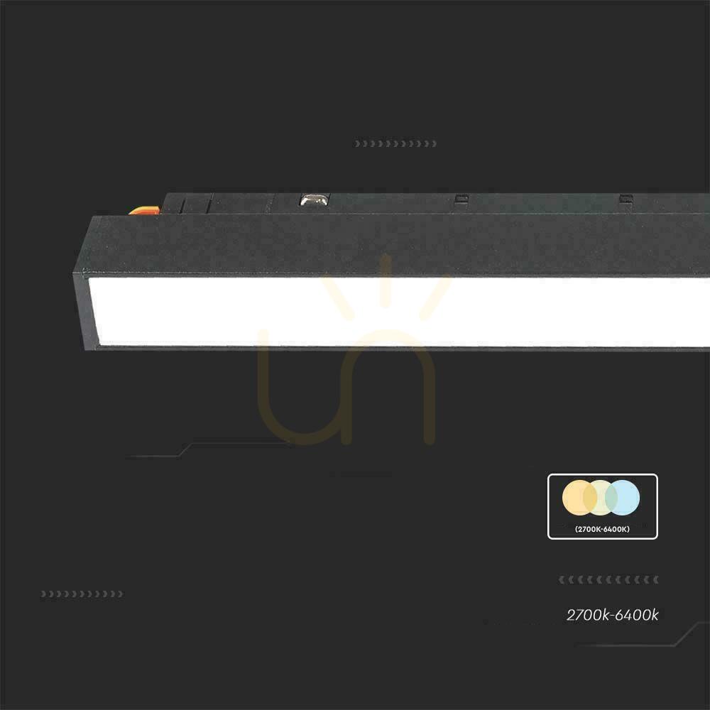 Wyświetl Oprawa Szynosystem SMART 48V V-TAC 20W LED CCT 90st SMART WiFi TRACKLIGHT Czarna VT-3620 2700K-6400K 2100lm 3 Lata Gwarancji Oprawa Szynosystem SMART 48V V-TAC 20W LED CCT 90st SMART WiFi TRACKLIGHT Czarna VT-3620 2700K-6400K 2100lm 3 Lata Gwarancji