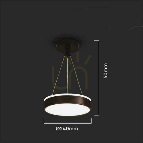 Sprawdź Lampa wisząca V-TAC VT-7765 czarna LED 12W 4000K 1280 lm 24 cm