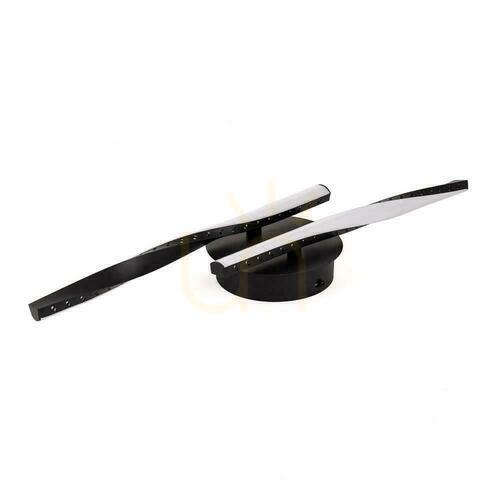 Sprawdź Plafon LED V-TAC VT-7788 czarny 12W 1280lm 3000K dwie skręcone listwy 94,5 cm