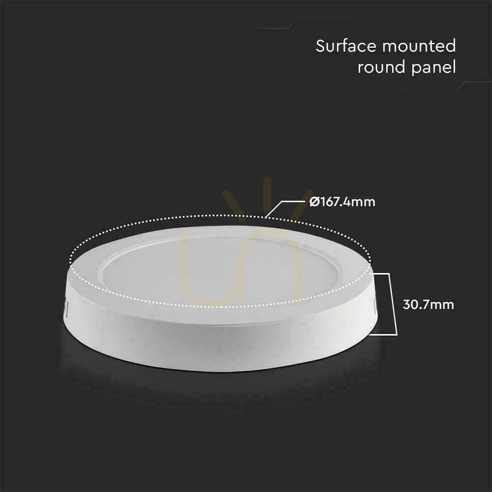 Obejrzyj Panel LED V-TAC Natynkowy Premium Downlight 12W Okrągły fi170 VT-60012 6500K 1200lm Panel LED V-TAC Natynkowy Premium Downlight 12W Okrągły fi170 VT-60012 6500K 1200lm