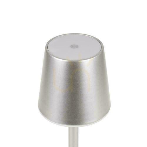 Sprawdź Lampka Biurkowa Nocna V-TAC 3W LED Ładowanie Ściemnianie Szara VT-7703 3000K 70lm