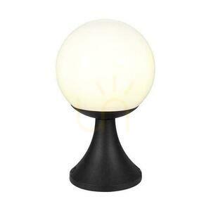 Lampa ogrodowa stojąca V-TAC VT-1230 E27 33 cm czarna z kulą opalową small 1